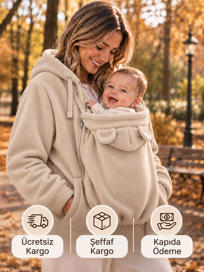 Seventh Fabric Anne & Bebek Hoodie™ | Birlikte Sıcacık 🤎